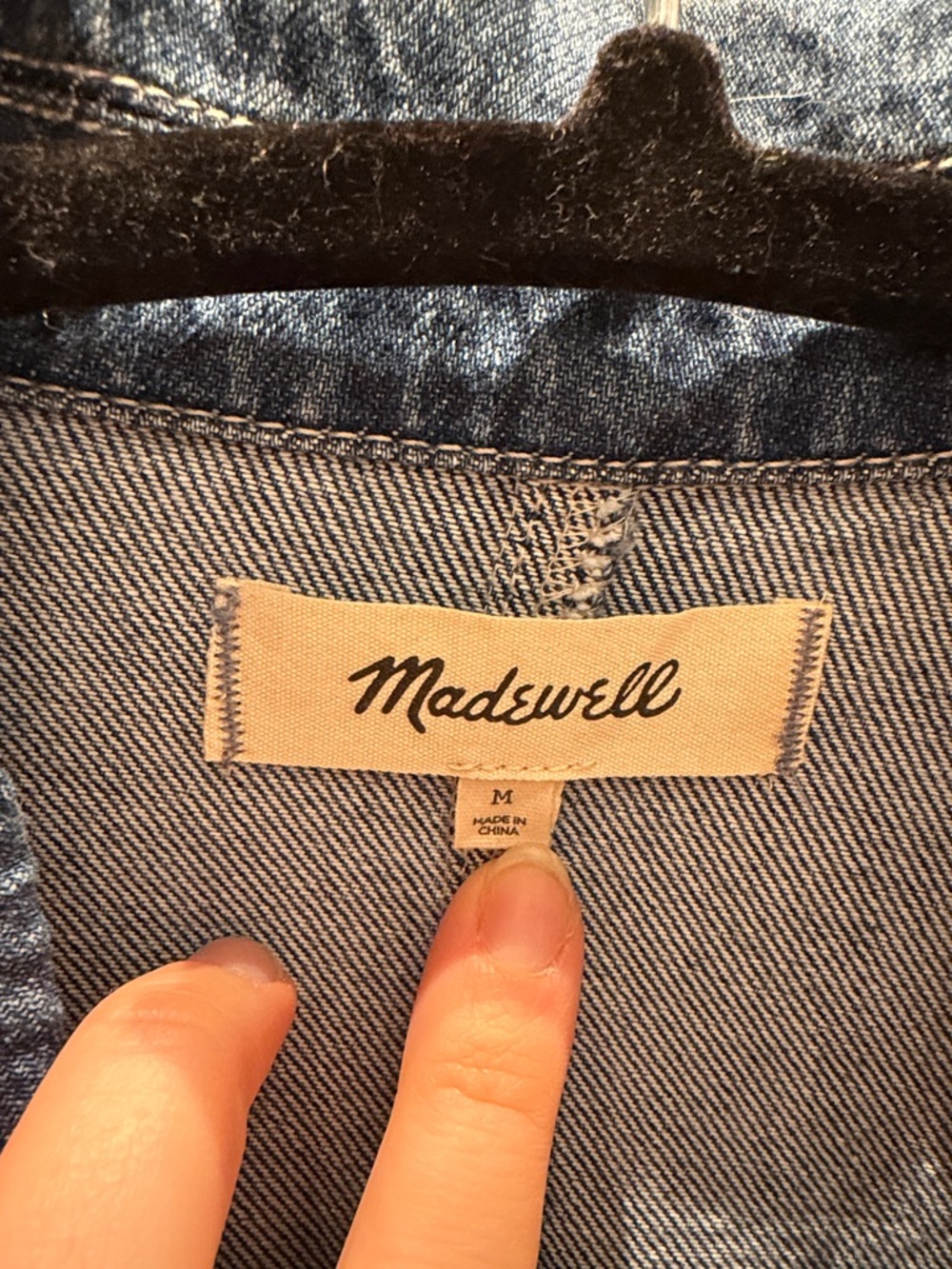 Madewell Denim Utility Jumpsuit in Medium Blue - Picture 2 of 3